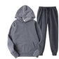 Solid Color Casual Hoodies & Pants