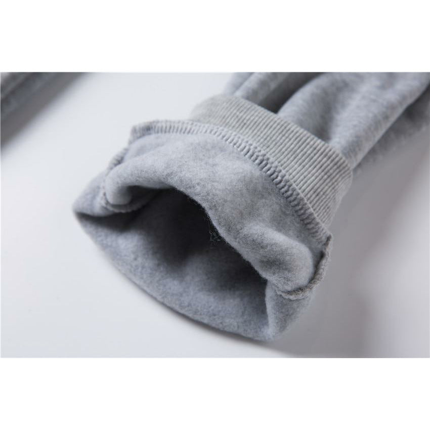 Solid Color Casual Hoodies & Pants