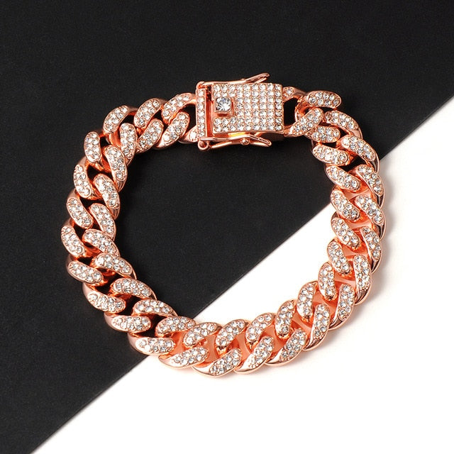 Iced Out Cuban Miami Link Bracelets