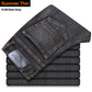 New Men's Classic Style Advanced Stretch Regular Fit Denim Grey Blue Jeans