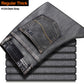 New Men's Classic Style Advanced Stretch Regular Fit Denim Grey Blue Jeans