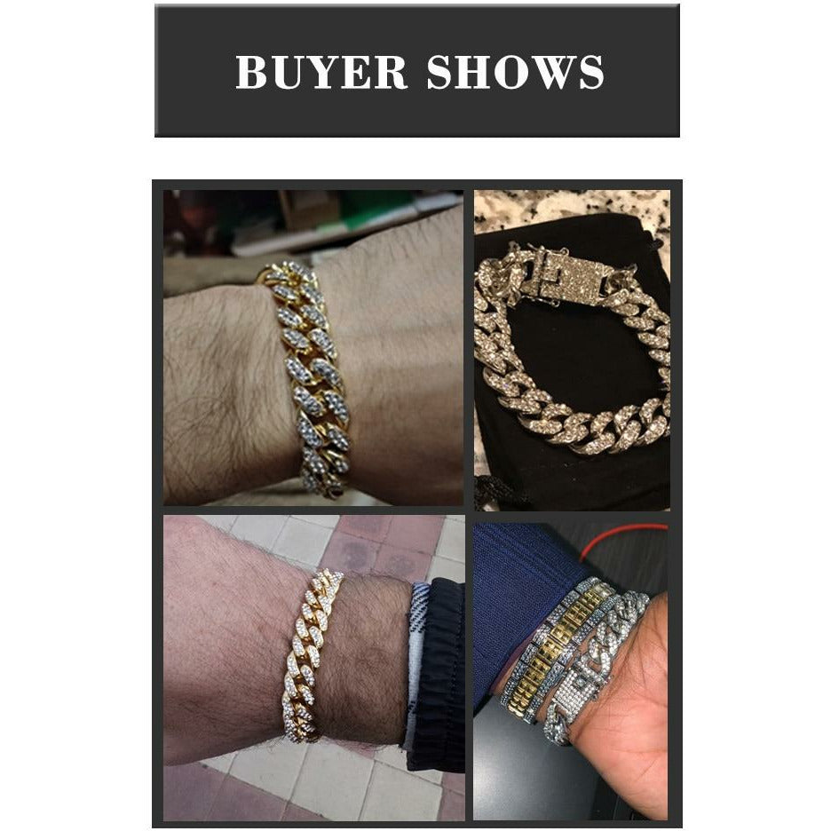 Iced Out Cuban Miami Link Bracelets