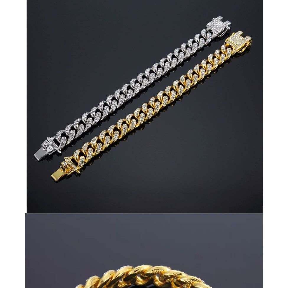 Iced Out Cuban Miami Link Bracelets