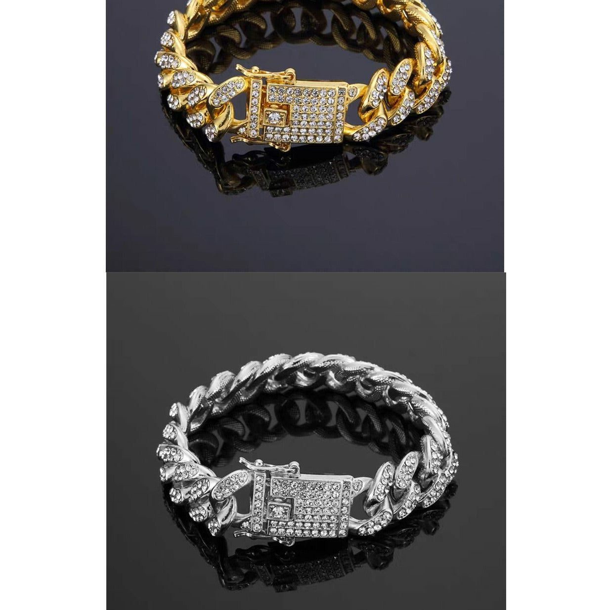 Iced Out Cuban Miami Link Bracelets