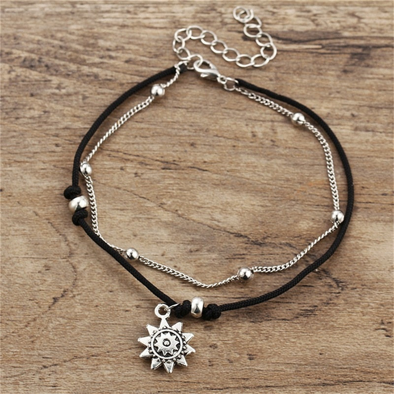 Handcuffs And Other Anklet Fashion Multilayer Foot Chain's