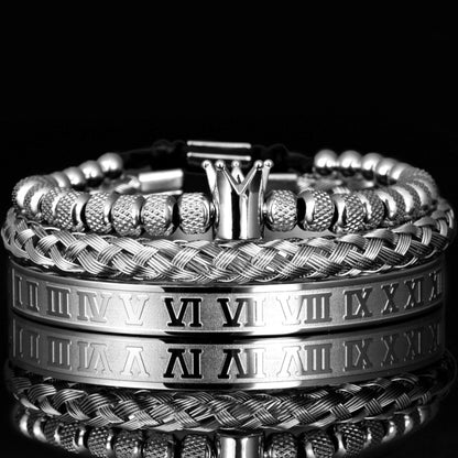 Luxury Roman Royal Crown Bracelet