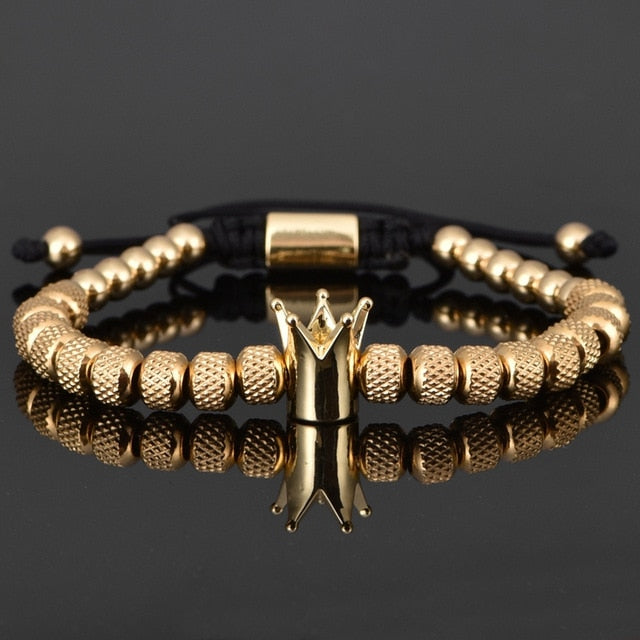 Luxury Roman Royal Crown Bracelet