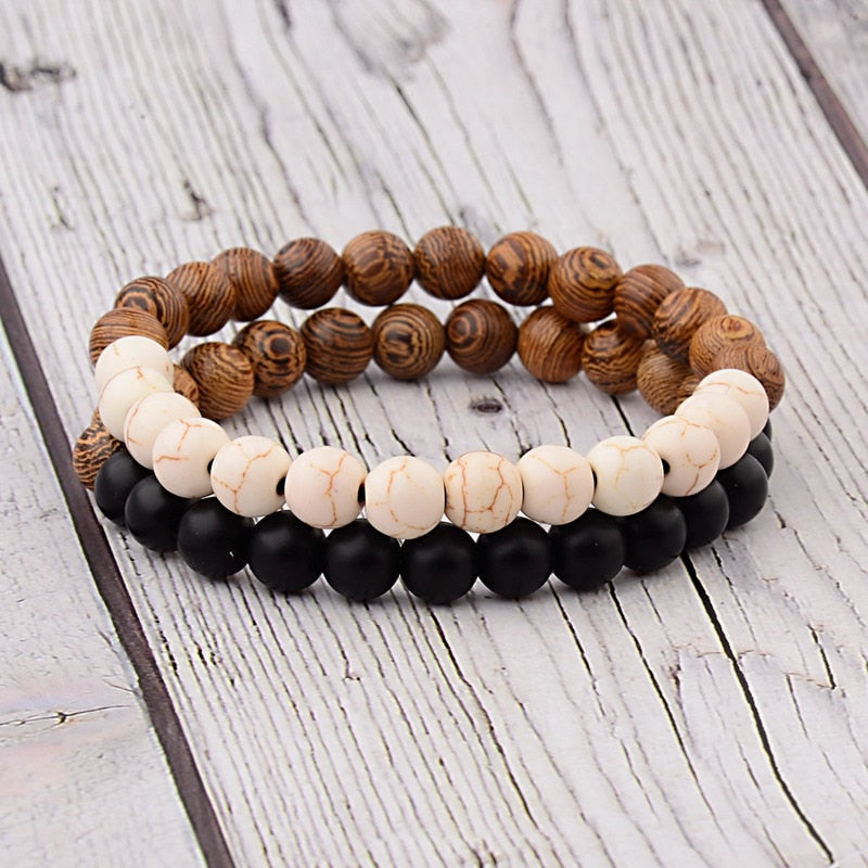 Natural Wood bead LGCY Bracelet