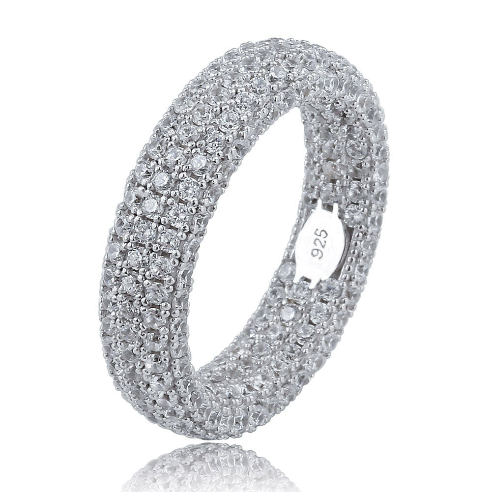 Iced Sterling Silver Ring
