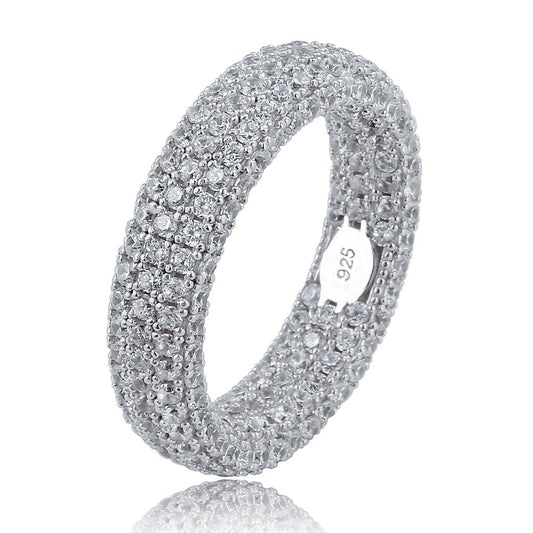 Iced Sterling Silver Ring