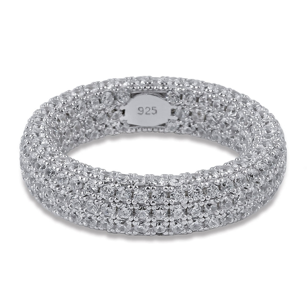 Iced Sterling Silver Ring