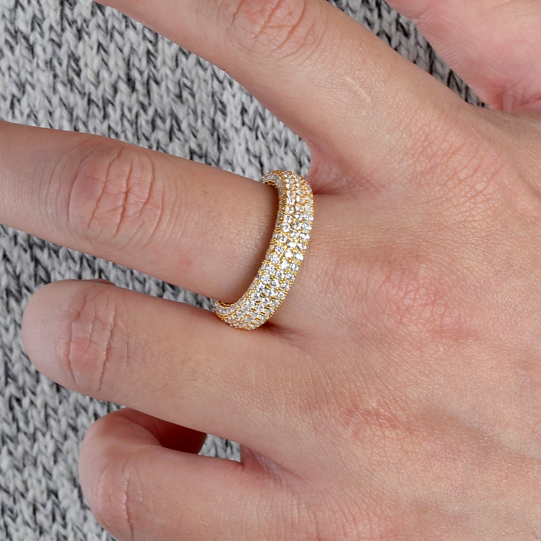 Iced Sterling Silver Ring