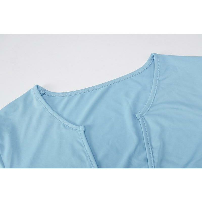 Drawstring crop top and leggings