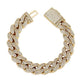 Iced 14k Clasp & Bracelet
