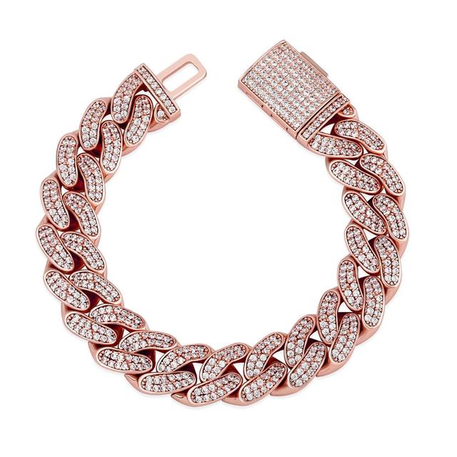Iced 14k Clasp & Bracelet