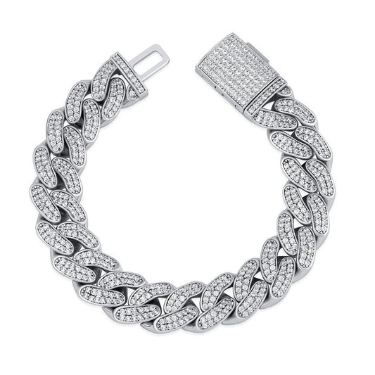 Iced 14k Clasp & Bracelet