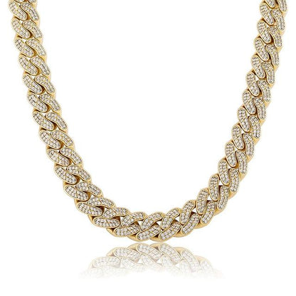 Iced Out Clasp & Cuban Link