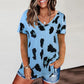Leopard V Neck Top
