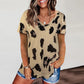 Leopard V Neck Top