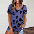 Leopard V Neck Top