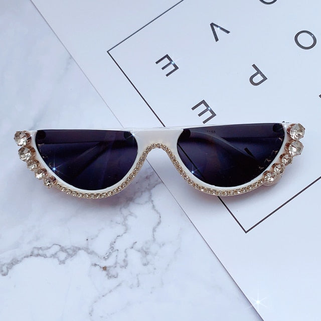 Diamond Cat Eye Sunglasses