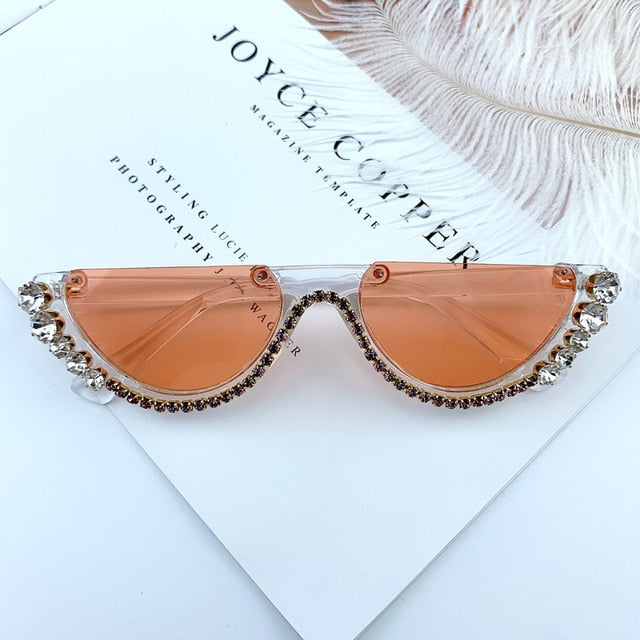 Diamond Cat Eye Sunglasses
