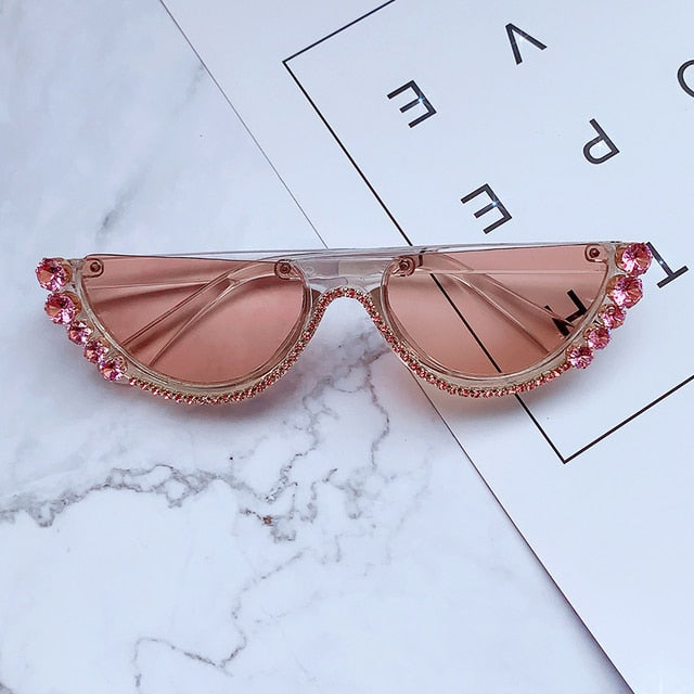 Diamond Cat Eye Sunglasses