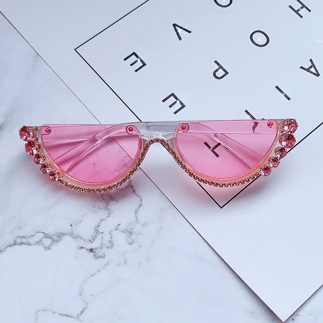 Diamond Cat Eye Sunglasses