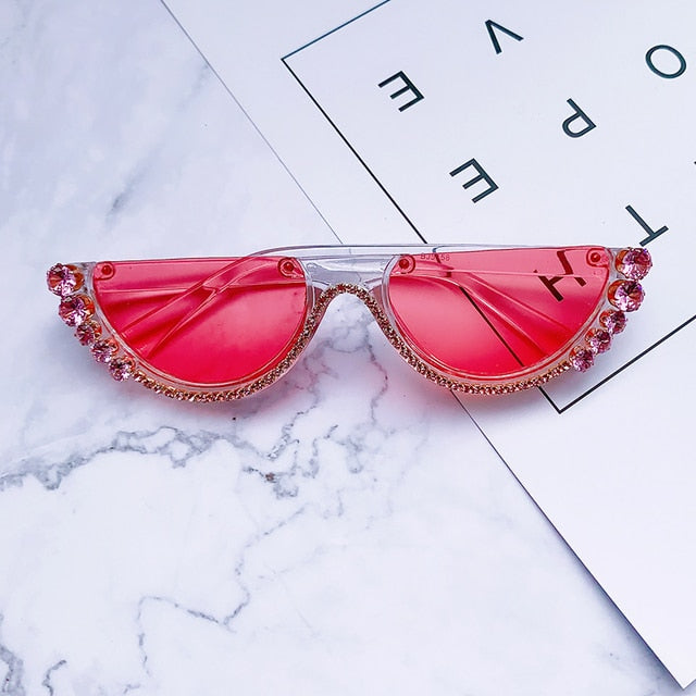 Diamond Cat Eye Sunglasses