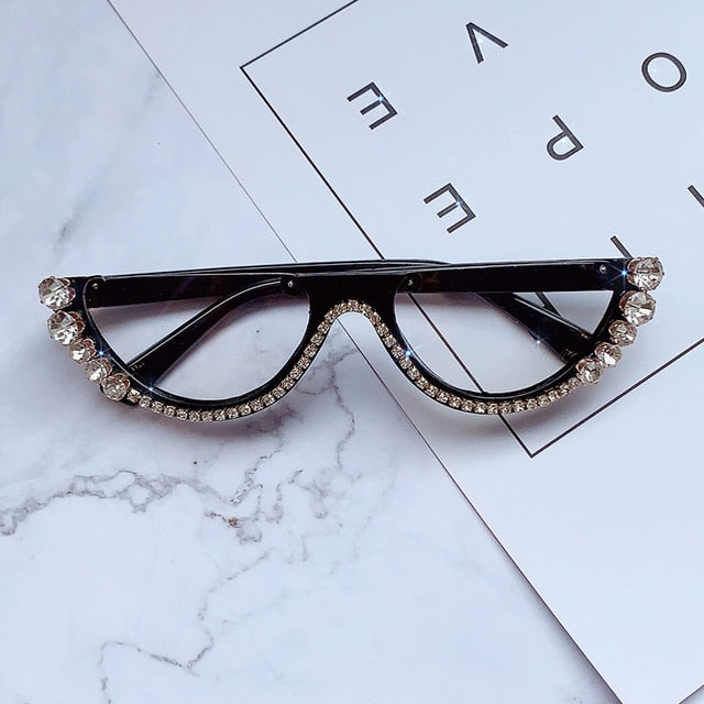 Diamond Cat Eye Sunglasses