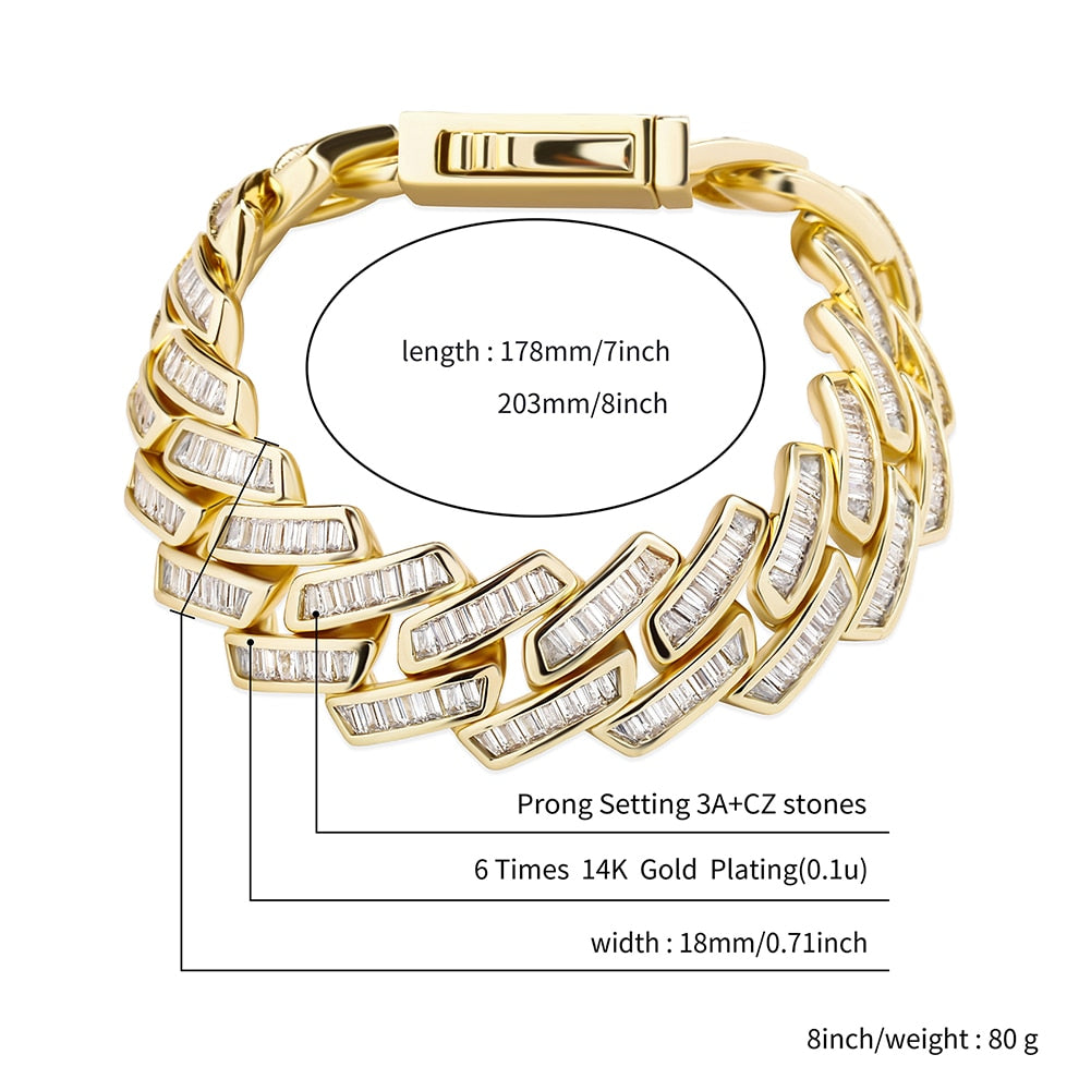 Iced Out Cuban Link Bracelet