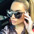 Vintage Square Flat Top Sunglasses