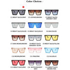 Vintage Square Flat Top Sunglasses