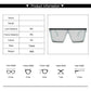 Vintage Square Flat Top Sunglasses