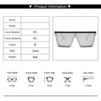 Vintage Square Flat Top Sunglasses