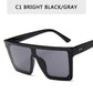 Vintage Square Flat Top Sunglasses