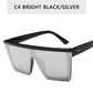 Vintage Square Flat Top Sunglasses