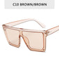 Vintage Square Flat Top Sunglasses