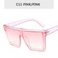 Vintage Square Flat Top Sunglasses