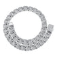 Baguette Curb Chain Necklace