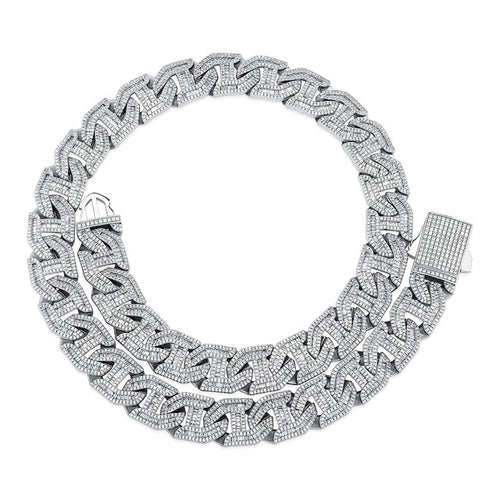 Baguette Curb Chain Necklace