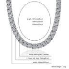 Baguette Curb Chain Necklace