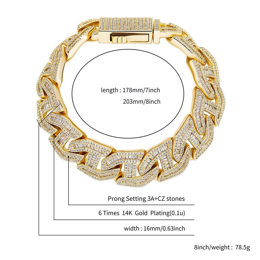 Baguette Iced Out Bracelet
