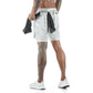 Two in one sports jogging fitness shorts