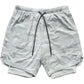 Two in one sports jogging fitness shorts
