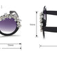 Round Half Diamond Sunglasses