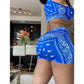 Graphic Bandana Two Piece Tracksuit Set