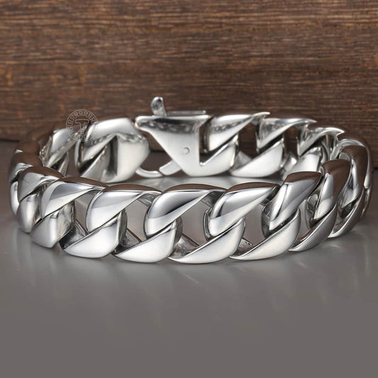 Silver Cuban Link Bracelet