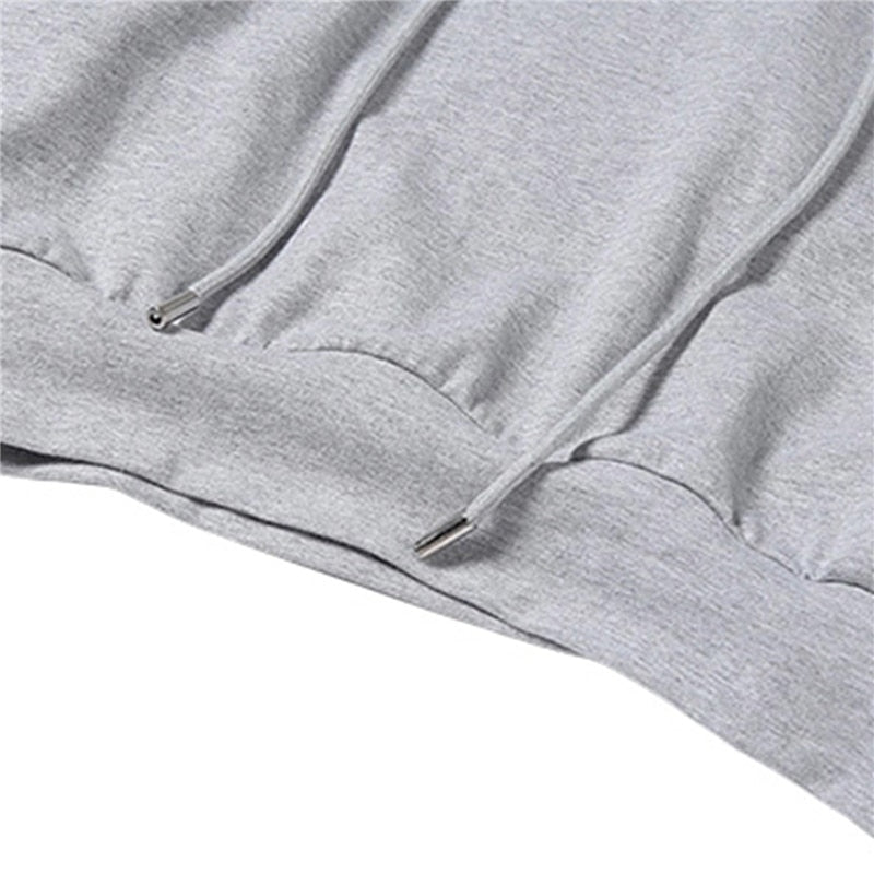 Crop Top Hoodie and Sweatpants