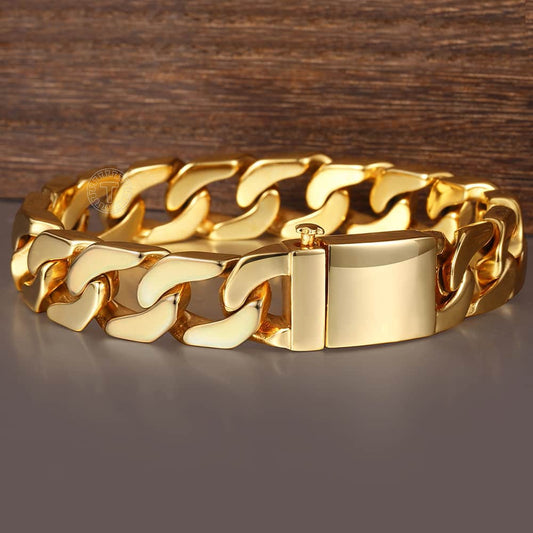 Gold Cuban Link Bracelet